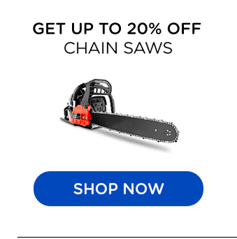 Get up to 20% off chain saws